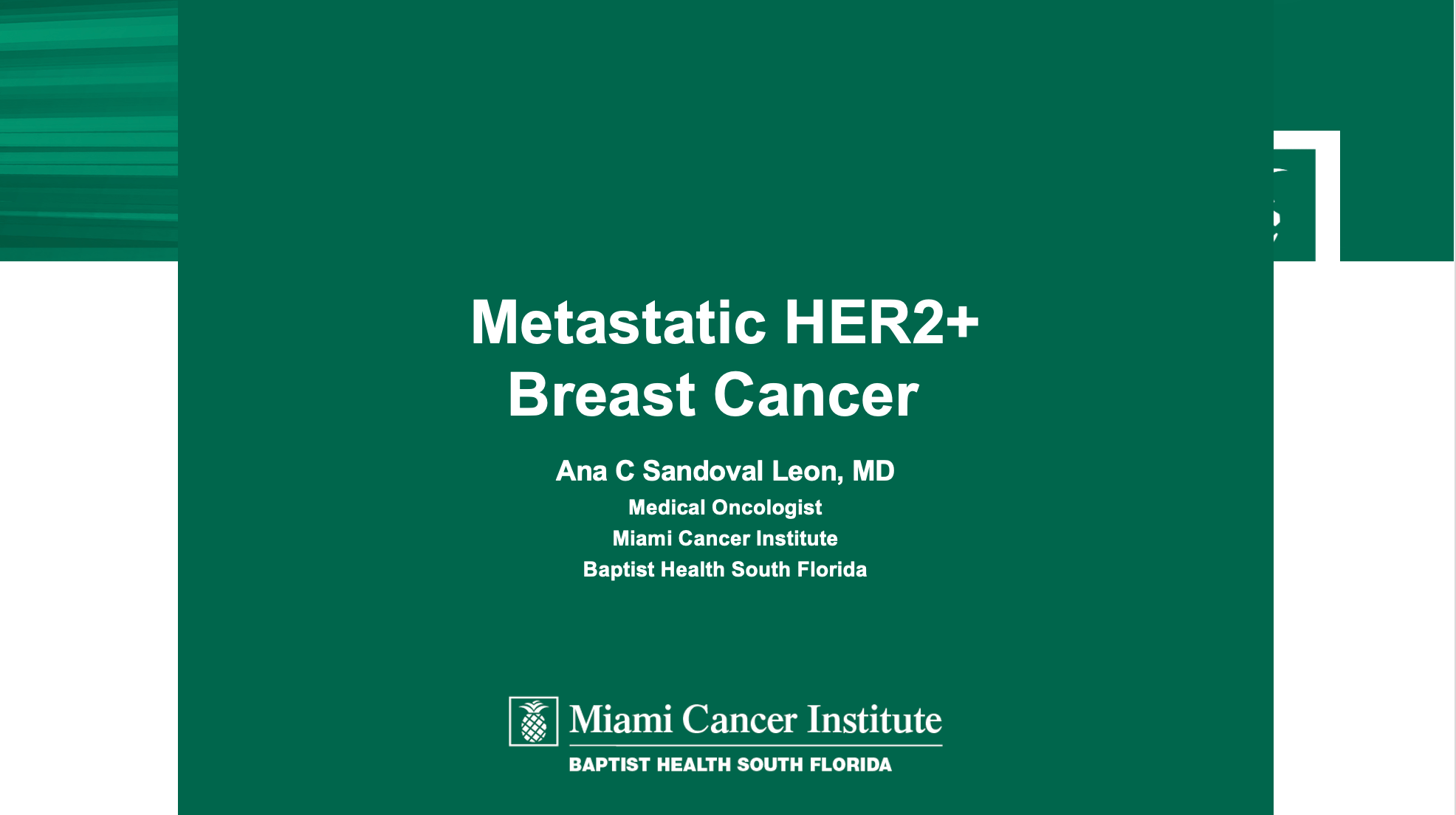 Mbcc Rates Educated Patient® Breast Cancer Summit at MBCC HER2-Positive Metastatic ...