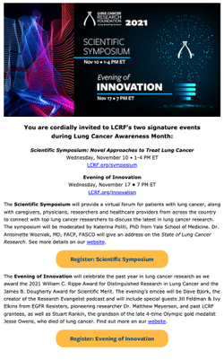 Lung Cancer Awareness Month Updates and Events